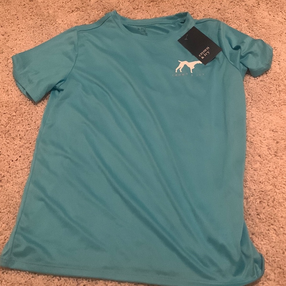 Blue crown and ivy graphic shirt